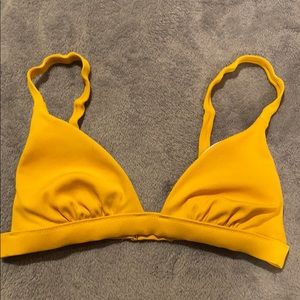 Yellow bikini top